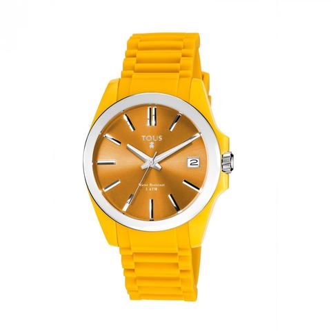 Reloj Drive Fun De Acero Con Correa De Silicona Banana