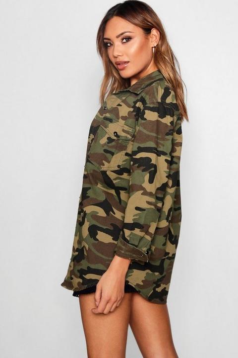 camo denim shirt