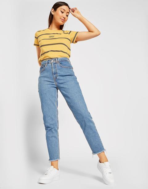 Levis Mid Wash Mom Jeans - Blue - Womens from Jd Sports on 21 Buttons