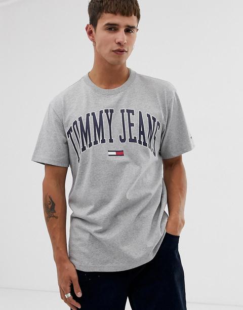 Camiseta Gris Collegiate Capsule De Tommy Jeans