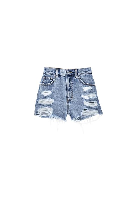 Short Vaquero Mom Fit - Algodón Orgánico (al Menos 50%)