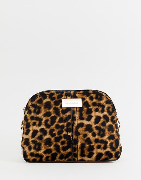 Bandolera Con Diseño De Leopardo De River Island-beis