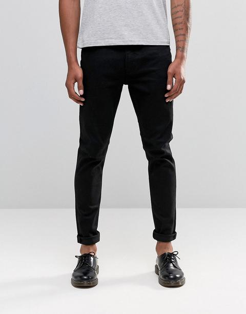 Cheap Monday - Sonic - Jeans Slim Neri Rinse Wash - Nero