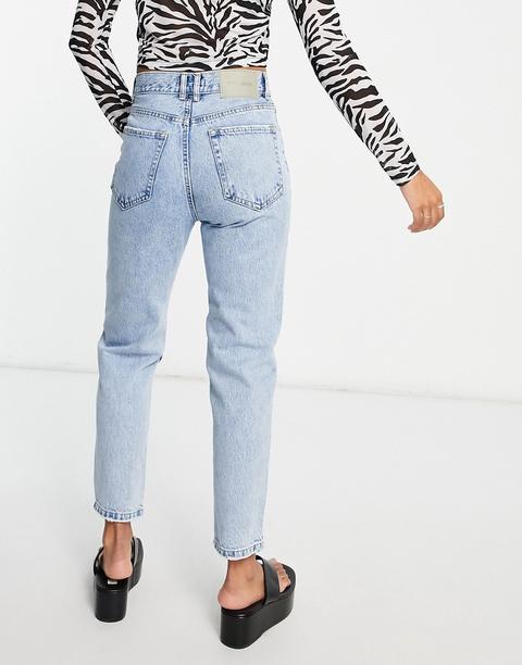 Pull&bear - Jean Mom - Bleu Clair