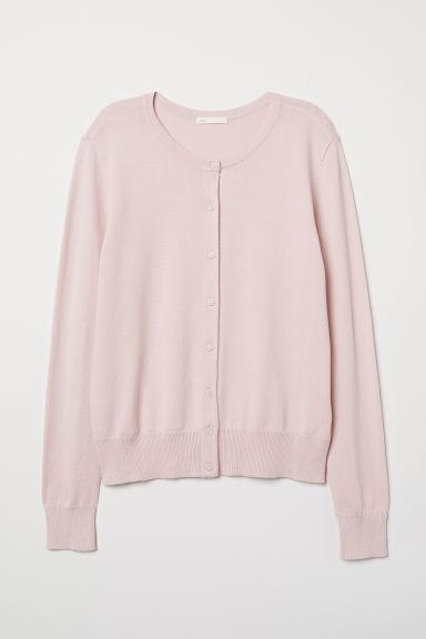 H & M - Cardigan In Maglia Fine - Rosa