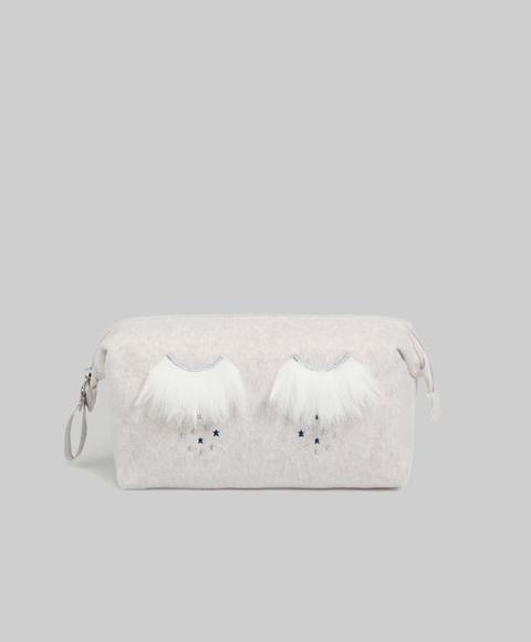 Neceser Pestañas Marabú Color: Gris Claro Talla: M Material: Poliester,poliester,