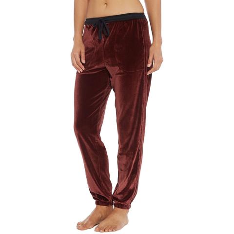 velour cuffed joggers