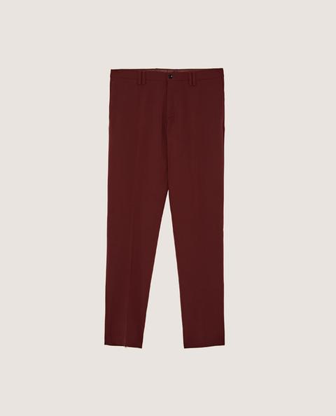 Pantalón Traje Marsala