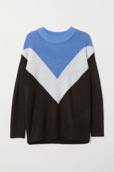 H & M - Pullover In Maglia - Blu