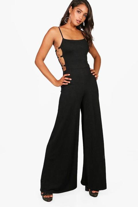 Square Neck Ring Side Jumpsuit