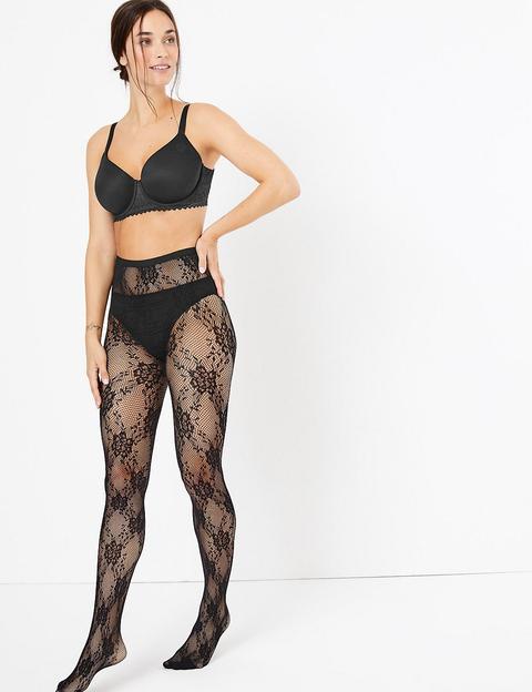 Floral Lace Tights