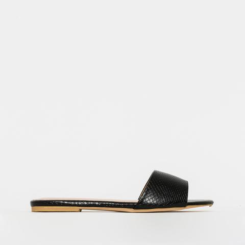 Zara Black Snake Sliders