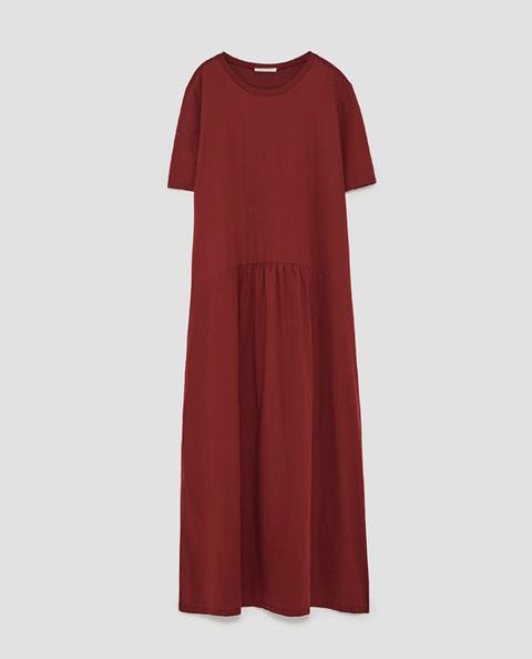 Vestido Largo Tejido Combinado