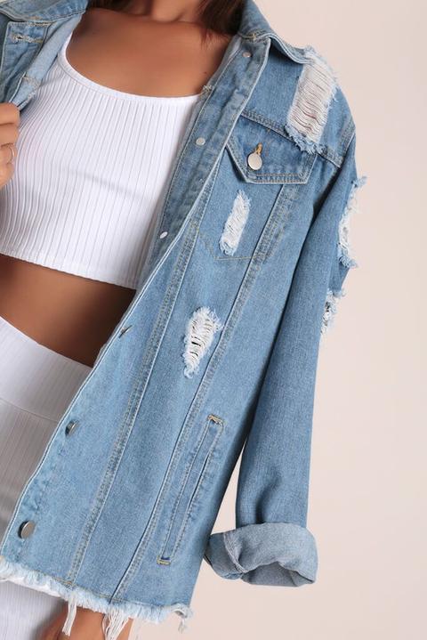 relaxed fit denim jacket