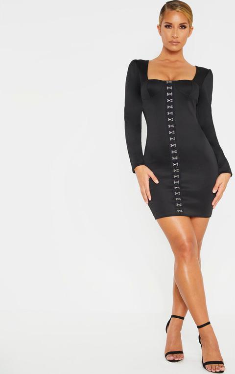 black long sleeve dress plt