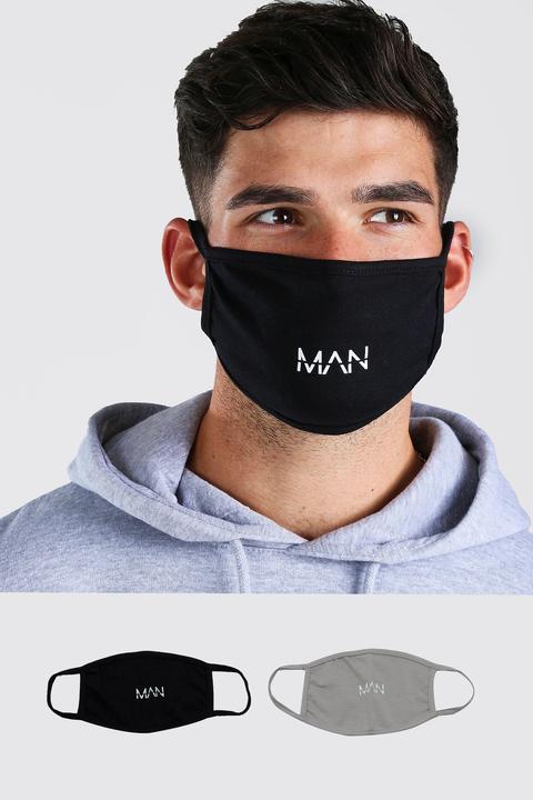 Mens 2 Pack Man Dash Multi Fashion Masks, Multi