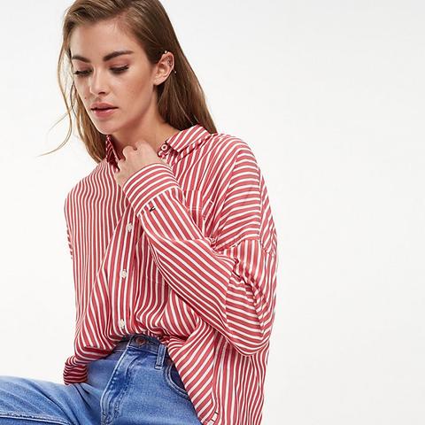 Chemise Rayée Coupe Courte