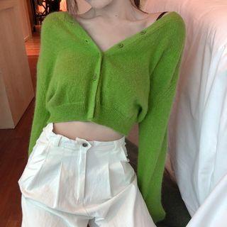 yesstyle green cardigan