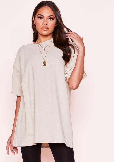 Debbie Nude Oversized T-shirt