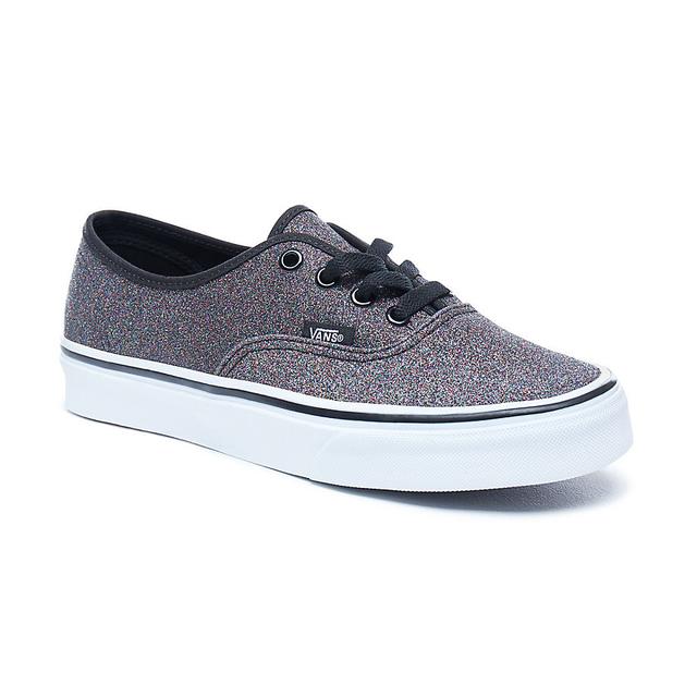 vans authentic glitter rainbow black