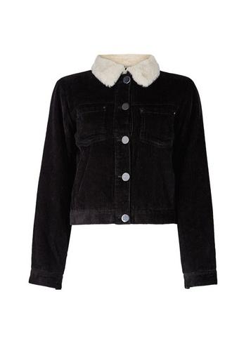 Womens Lola Skye Black Cord Jacket, Black