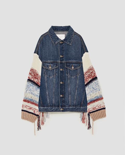 Chaqueta Denim Combinada