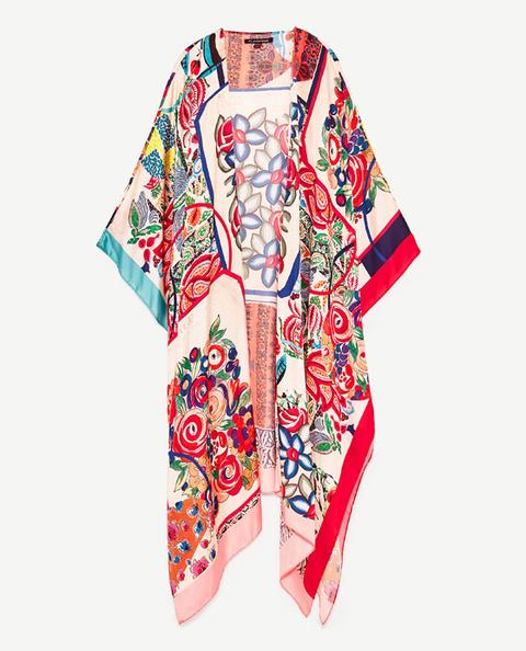 zara pink kimono