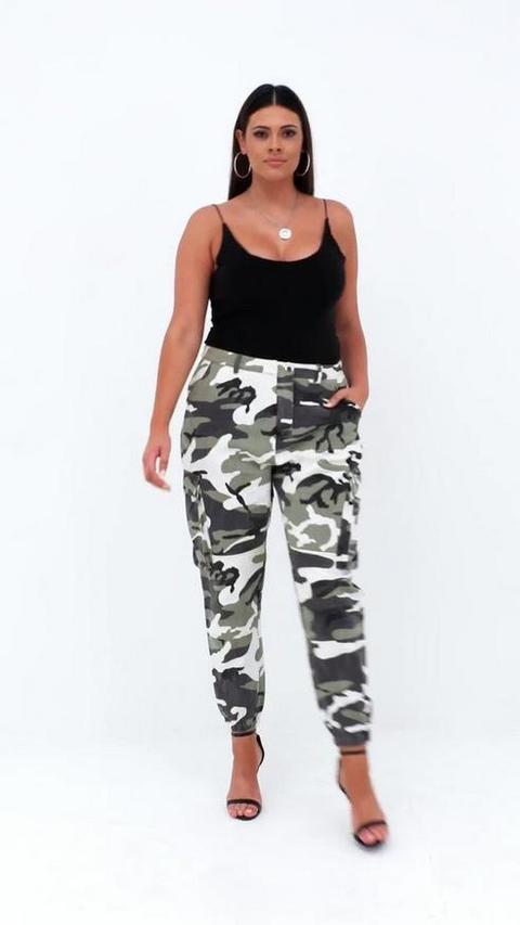 plus size combat trousers