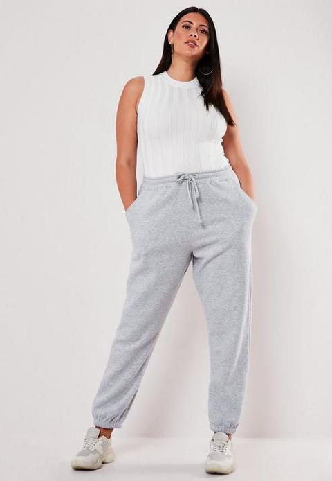 plus size grey joggers