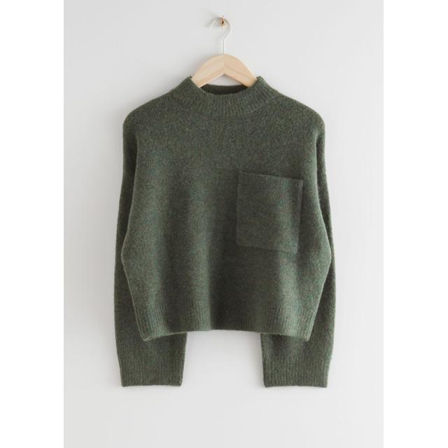 sweater with chest pocket