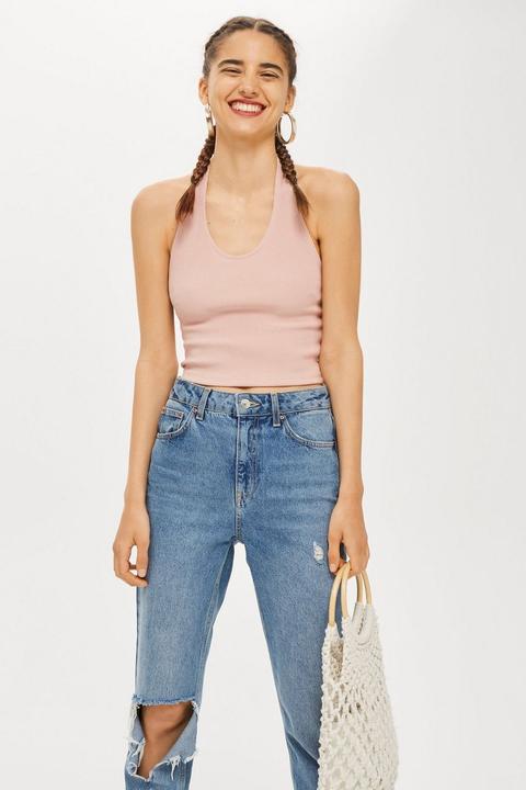 Ribbed Halter Top