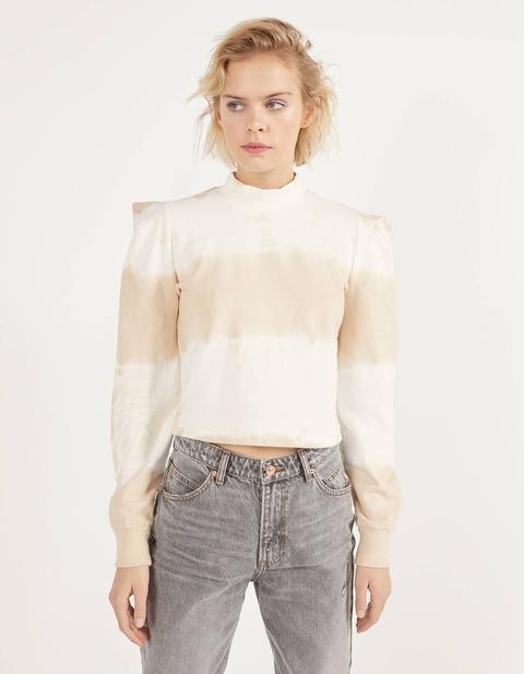 Sweat Tie-dye Effet Épaulettes