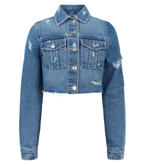 new look long denim jacket