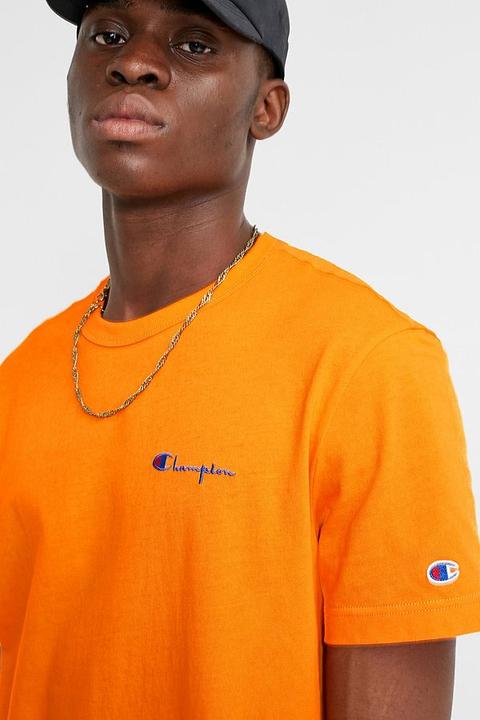 Champion Orange Crew Neck T-shirt 