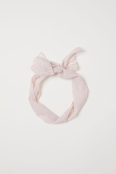 H & M - Foulard Per Capelli Ricamato - Rosa