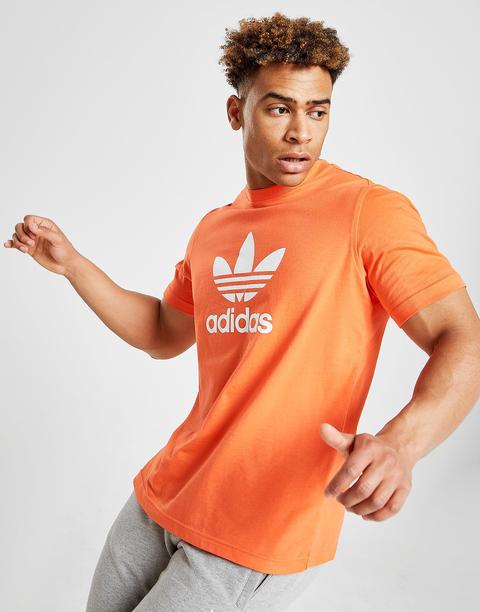 Adidas Originals Trefoil Logo T-shirt - Orange - Mens