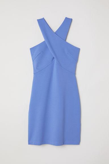 H & M - Abito Corto In Jersey - Blu