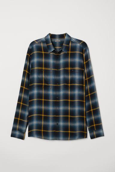 H & M - Camisa De Cuadros - Azul