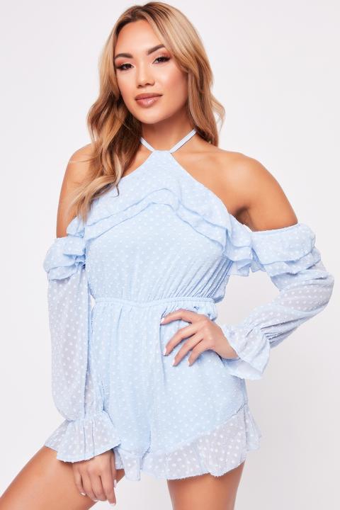 powder blue playsuit