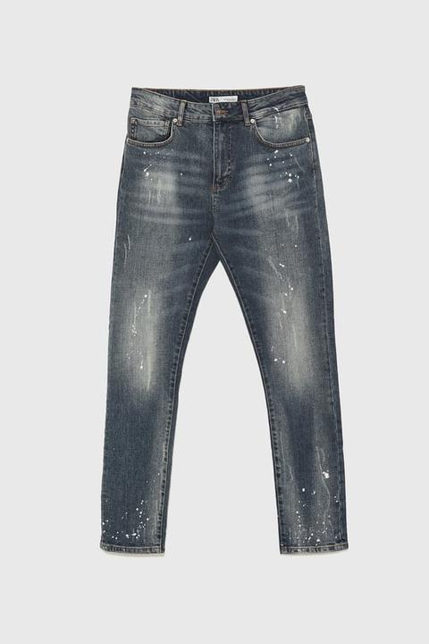 Jeans Effetto Schizzi