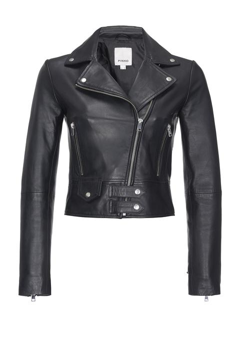 Giacca Biker In Pelle