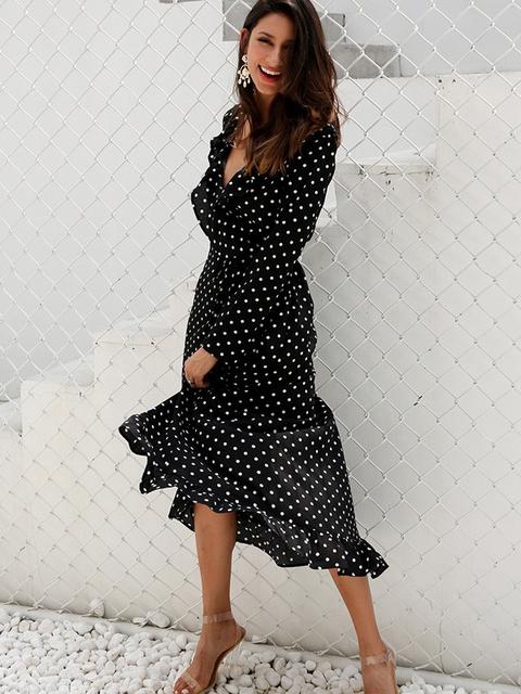 zara vestito lungo pois