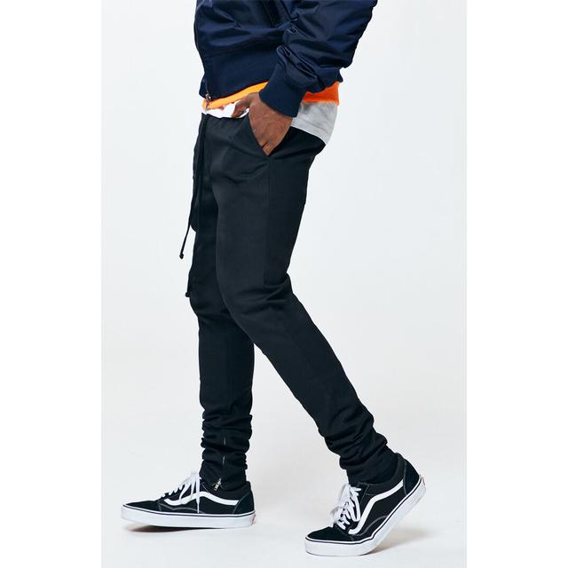 pacsun black skinny jogger pants