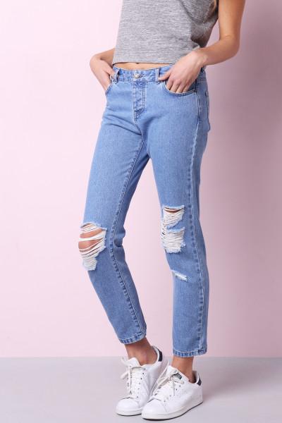 Jeans Boyfriend Strappi