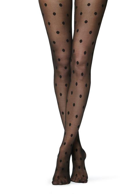 Large-polka-dot Tights