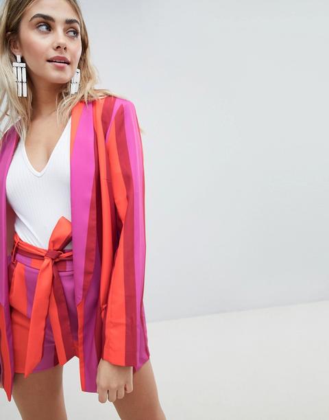 Americana A Rayas Llamativas De Missguided