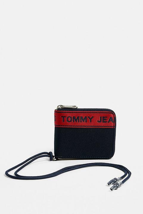 tommy jeans logo tape wallet