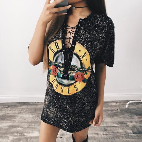Band Tee T-shirt Dress (gnr)