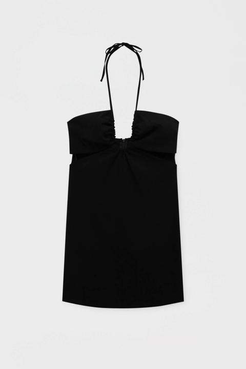 Vestido Corto Negro Cut Out