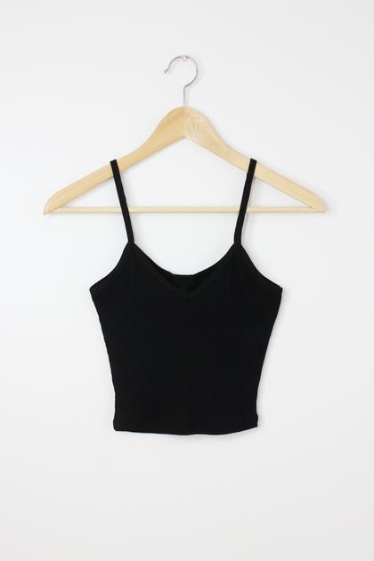 Kenny Crop Tank - Black